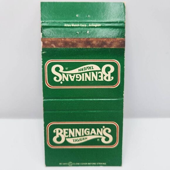 Vintage Matchcover Bennigan's Tavern - Picture 1 of 2